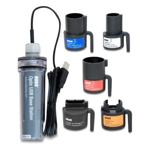 Base de lectura eficaz Óptica Universal-U-4 para registradores HOBO® Onset con interfaz USB y acopladores ópticos de infrarrojos