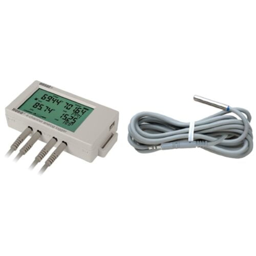 UX120-006M + TMCx-HD - Data Logger con entrada analógica para 4 sensores de temperatura PT100 con LCD